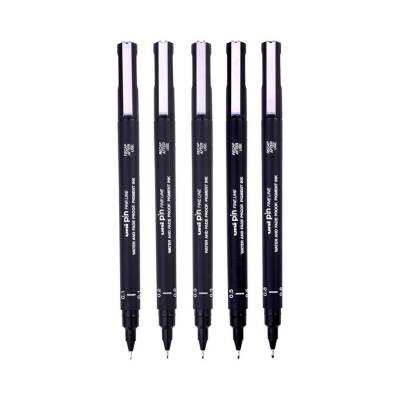 UNİ Pin 200 Teknik Çizim Kalem Seti, 5'li, Siyah, Dayanıklı Mürekkep - 2