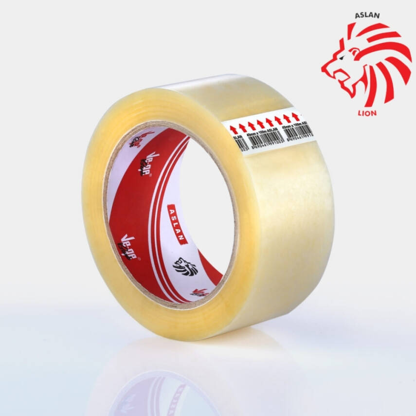 Ve-Ge Bufalo Koli Bandı, 45 mm x 100 m, Şeffaf, Hotmelt Yapışkan - 2
