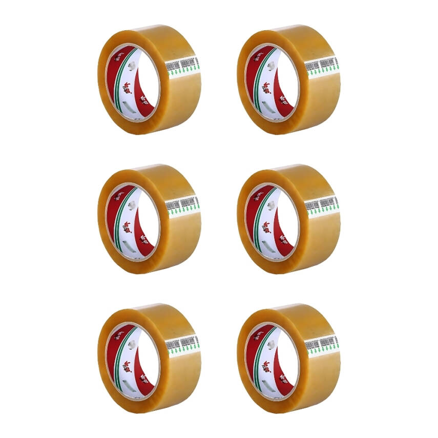 Ve-Ge Aslan Koli Bandı, 6 Adet, 45 mm x 100 m, Kahverengi, Hotmelt - 2