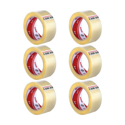 Ve-Ge Aslan Koli Bandı, 6 Adet, 45mm x 100m, Şeffaf, Hotmelt Yapışkan - 2