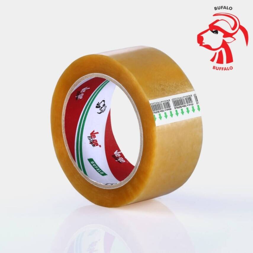 Ve-Ge Bufalo Koli Bandı, 45 mm x 100 m, Şeffaf,Su Bazlı Akrilik Tutkal - 2