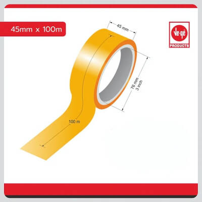 Ve-Ge Bufalo Koli Bandı, 6 Adet, 45mm x 100m, Şeffaf, Su Bazlı Tutkal - 5