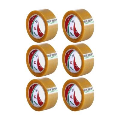 Ve-Ge Bufalo Koli Bandı, 6 Adet, 45mm x 100m, Şeffaf, Su Bazlı Tutkal - 2