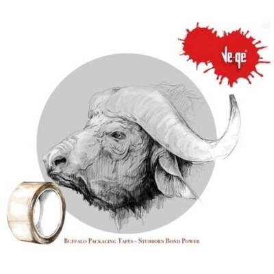 Ve-Ge Bufalo Koli Bandı, 96 Adet, 45 mm x 40m, Şeffaf, Su Bazlı Tutkal - 7