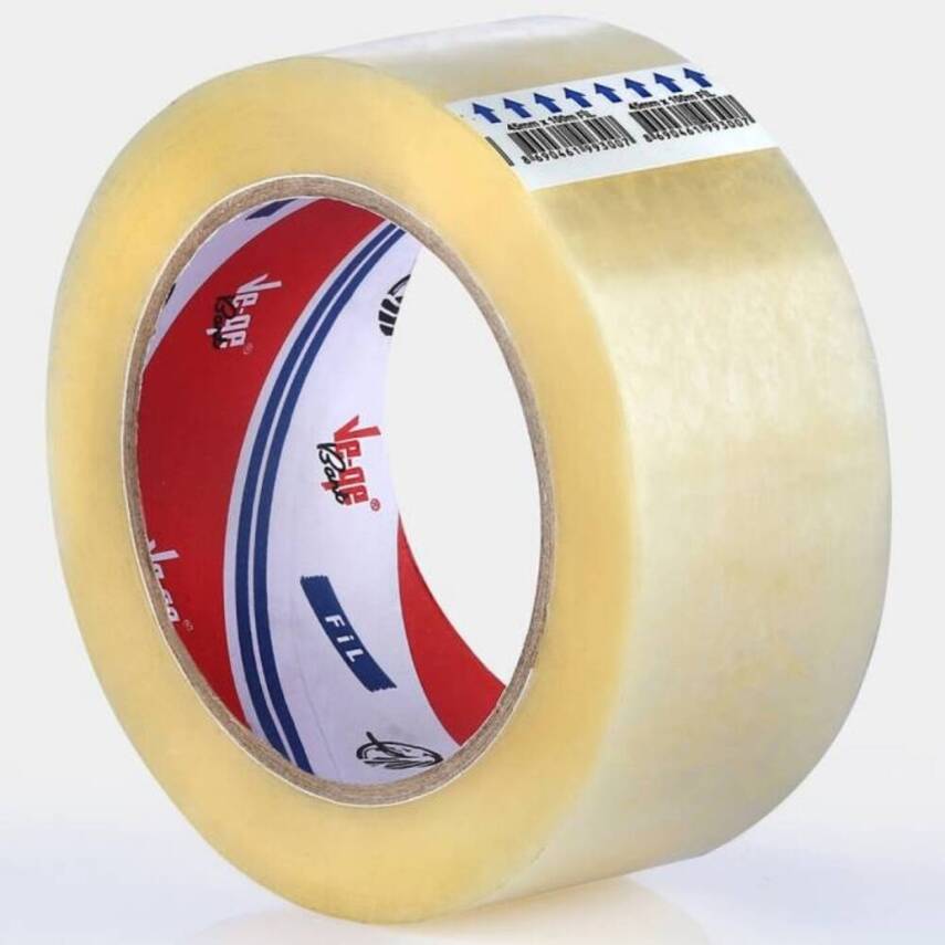 Ve-Ge Fil Koli Bandı, 45 mm x 100 m, Şeffaf, Hotmelt Yapışkan - 3