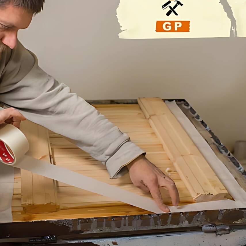 Ve-Ge GP Maskeleme Bandı, 18 mm x 30 m, Bej, Krepe Kağıt Tabanlı - 5