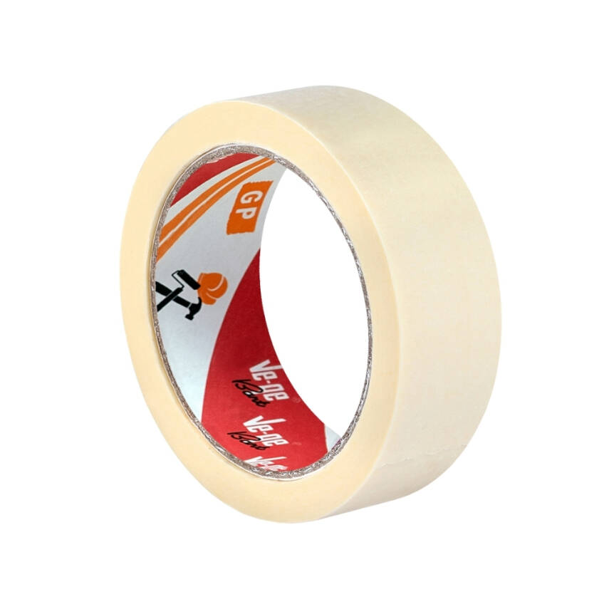 Ve-Ge GP Maskeleme Bandı, 36 mm x 30 m, Bej, Krepe Kağıt Tabanlı - 1