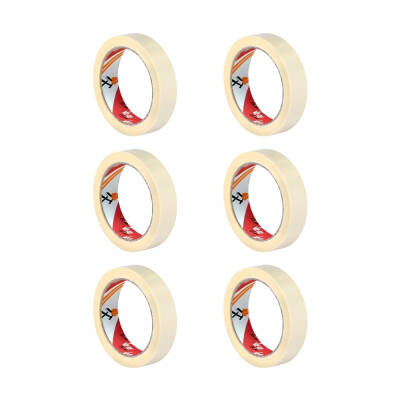 Ve-Ge GP Maskeleme Bandı, 6 Adet, 24 mm x 30 m, Bej,Krepe Kâğıt Taban - 2