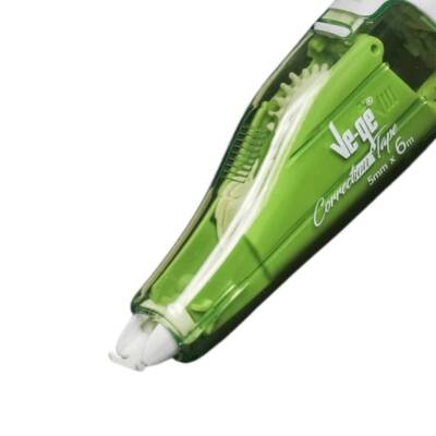 Ve-Ge Şerit Silici Correction Tape, 5 mm x 6 m, Şeffaf Bant, Pratik - 2
