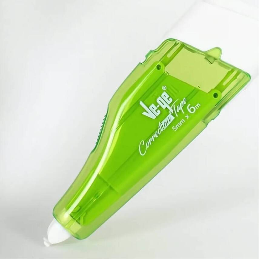 Ve-Ge Şerit Silici Correction Tape, 5 mm x 6 m, Şeffaf Bant, Pratik - 4
