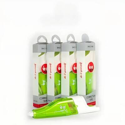 Ve-Ge Şerit Silici Correction Tape, 5 mm x 6 m, Şeffaf Bant, Pratik - 5