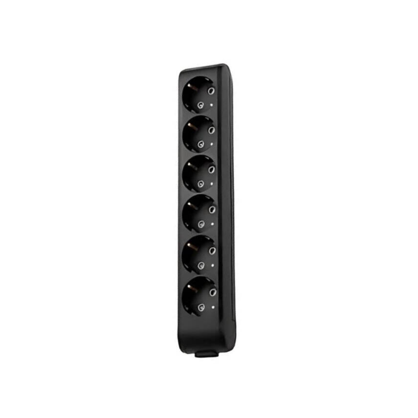 Viko Altılı Çoklu Priz – Topraklı, Çoçuk Korumalı, Kablosuz, Siyah, 6lı - 1