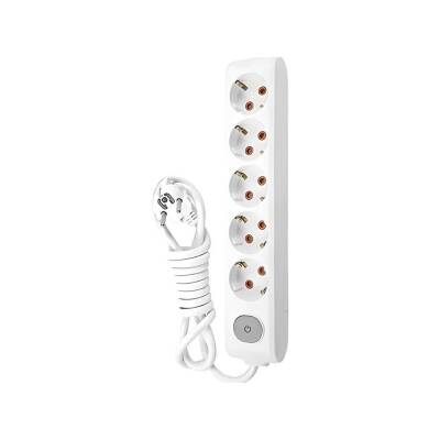Viko Beşli Çoklu Priz, Anahtarlı, Uzatma Kablosu, 5li, 5m, Beyaz - Viko