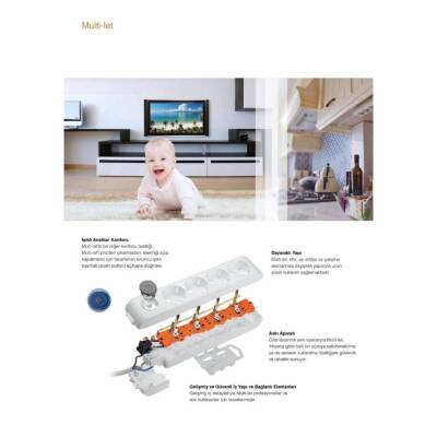 Viko Beşli Çoklu Priz, Topraklı, Çocuk Korumalı, Kablosuz, Siyah - 5