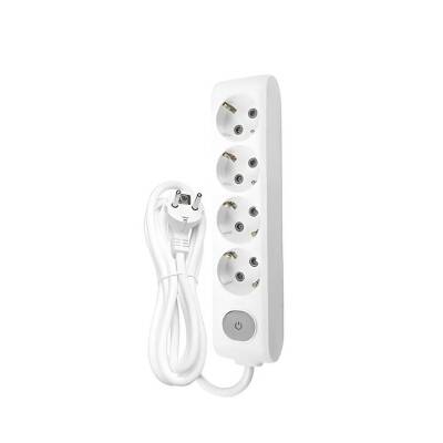 Viko Dörtlü Çoklu Priz, Anahtarlı, Uzatma Kablosu, 4lü, 3m, Beyaz - Viko