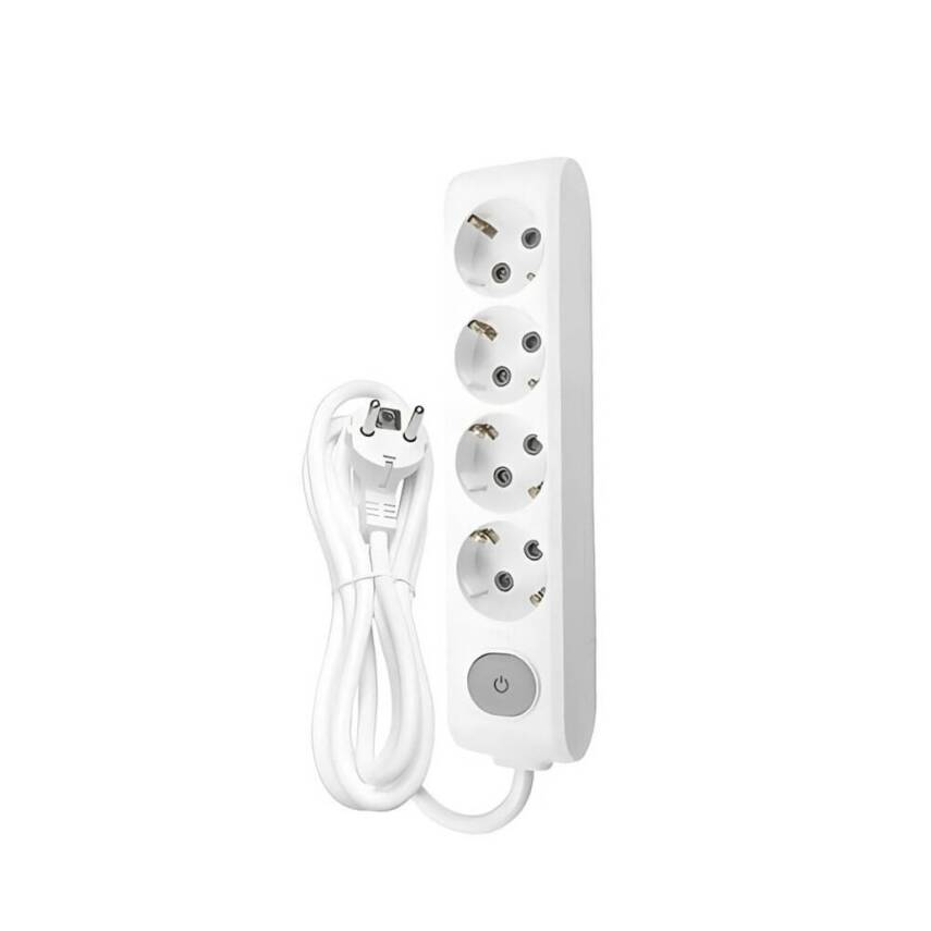 Viko Dörtlü Çoklu Priz, Anahtarlı, Uzatma Kablosu, 4lü, 3m, Beyaz - 1