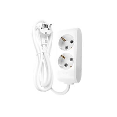 Viko İkili Çoklu Priz, Topraklı, Uzatma Kablosu, 2li, 5m, Beyaz - Viko