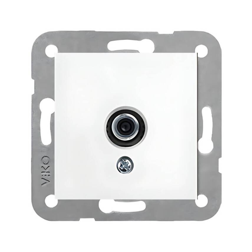 Viko Karre F Konnektörlü, Çerçevesiz, Şık ve Dayanıklı Tasarım, Beyaz - 1