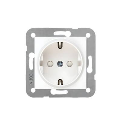 Viko Karre Priz, 12 Adet, Çocuk Korumalı, Çerçevesiz, Dayanıklı, Beyaz - 2