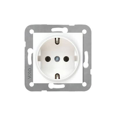 Viko Karre Priz, 12 Adet, Topraklı, Çerçevesiz, Dayanıklı, Şık, Beyaz - 2