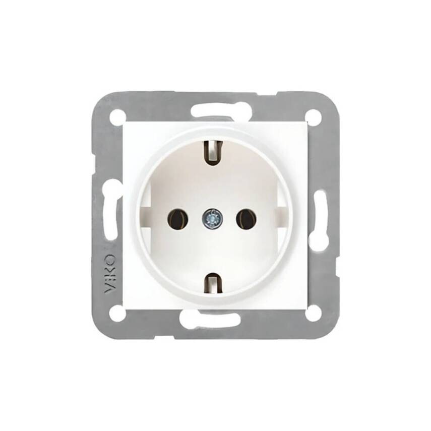 Viko Karre Priz, 12 Adet, Topraklı, Çerçevesiz, Dayanıklı, Şık, Beyaz - 2