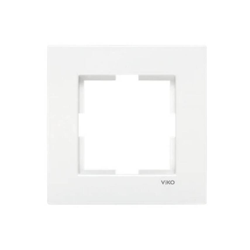 Viko Karre Priz Çerçeve, 24 Adet, Tekli, Yatay, Dayanıklı, Şık, Beyaz - 2