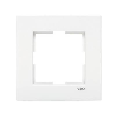 Viko Karre Priz Çerçeve, Tekli, Yatay, Şık ve Dayanıklı Tasarım, Beyaz - Viko