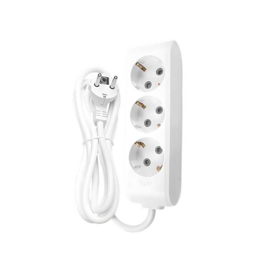 Viko Üçlü Çoklu Priz, Topraklı, Uzatma Kablosu, 3lü, 5m, Beyaz - 1