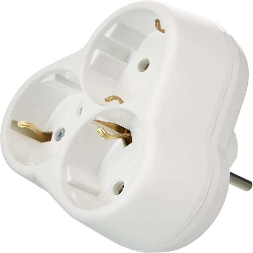 Viko Yonca Priz, 3lü, Şık ve Dayanıklı Tasarım, Beyaz - 1