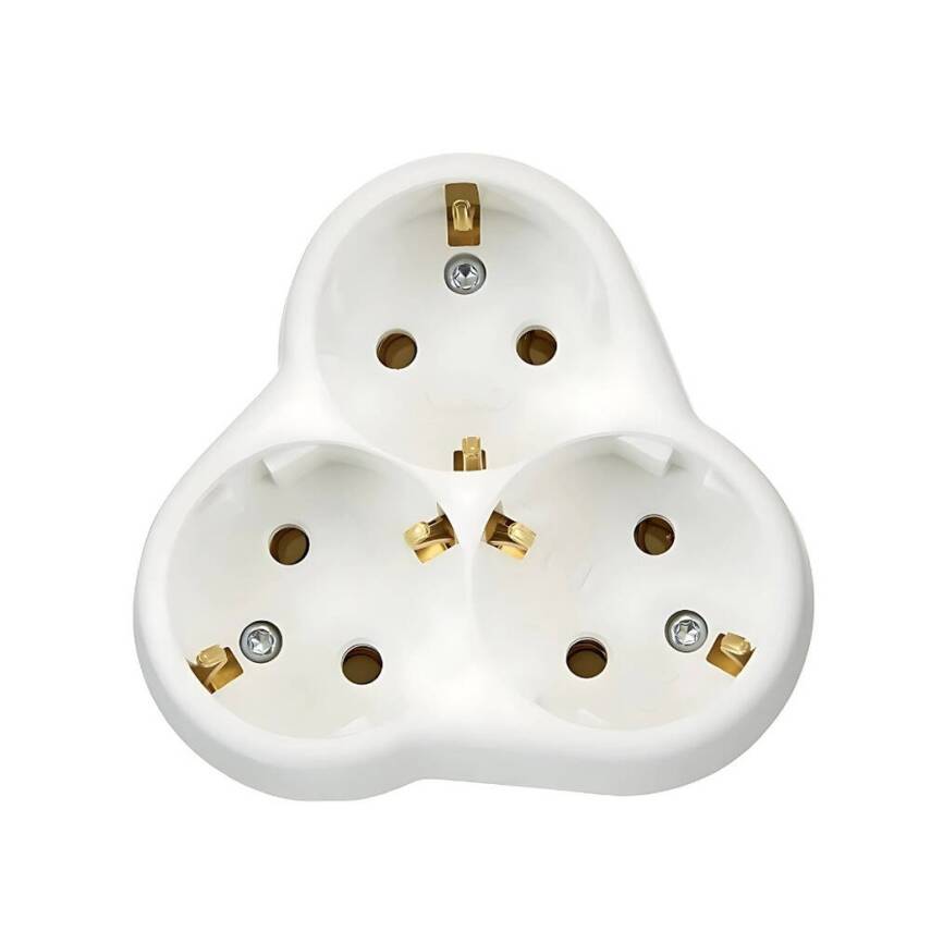 Viko Yonca Priz, 3lü, Şık ve Dayanıklı Tasarım, Beyaz - 2