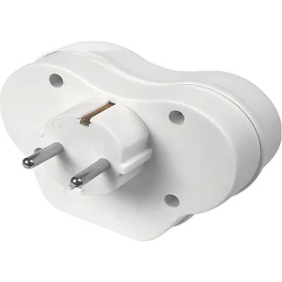Viko Yonca Priz, İkili Topraklı, 2A USB Çıkışlı, 2li, Beyaz - 2
