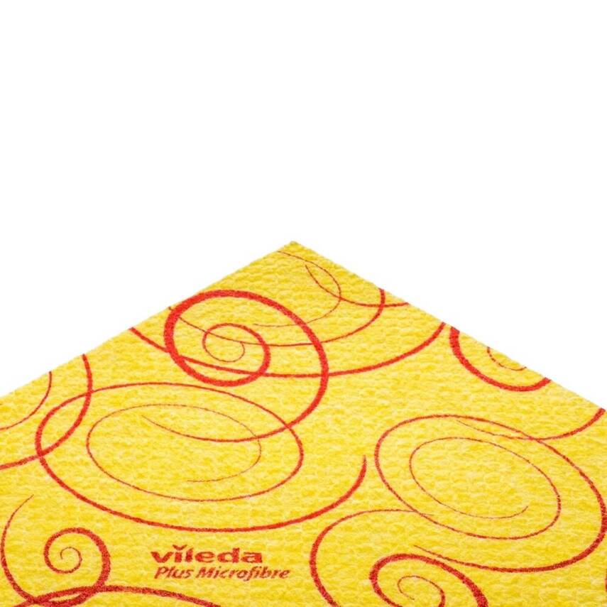 Vileda Temizlik Bezi, Sarı Renk, %30 Mikrofiberli, 5'li Paket - 2