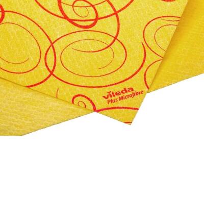 Vileda Temizlik Bezi, Sarı Renk, %30 Mikrofiberli, 5'li Paket - 3