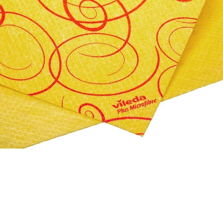 Vileda Temizlik Bezi, Sarı Renk, %30 Mikrofiberli, 5'li Paket - 3