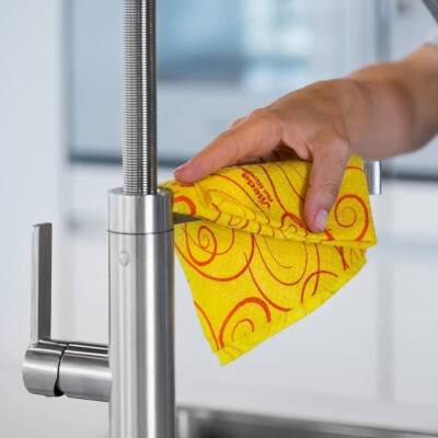 Vileda Temizlik Bezi, Sarı Renk, %30 Mikrofiberli, 5'li Paket - 5