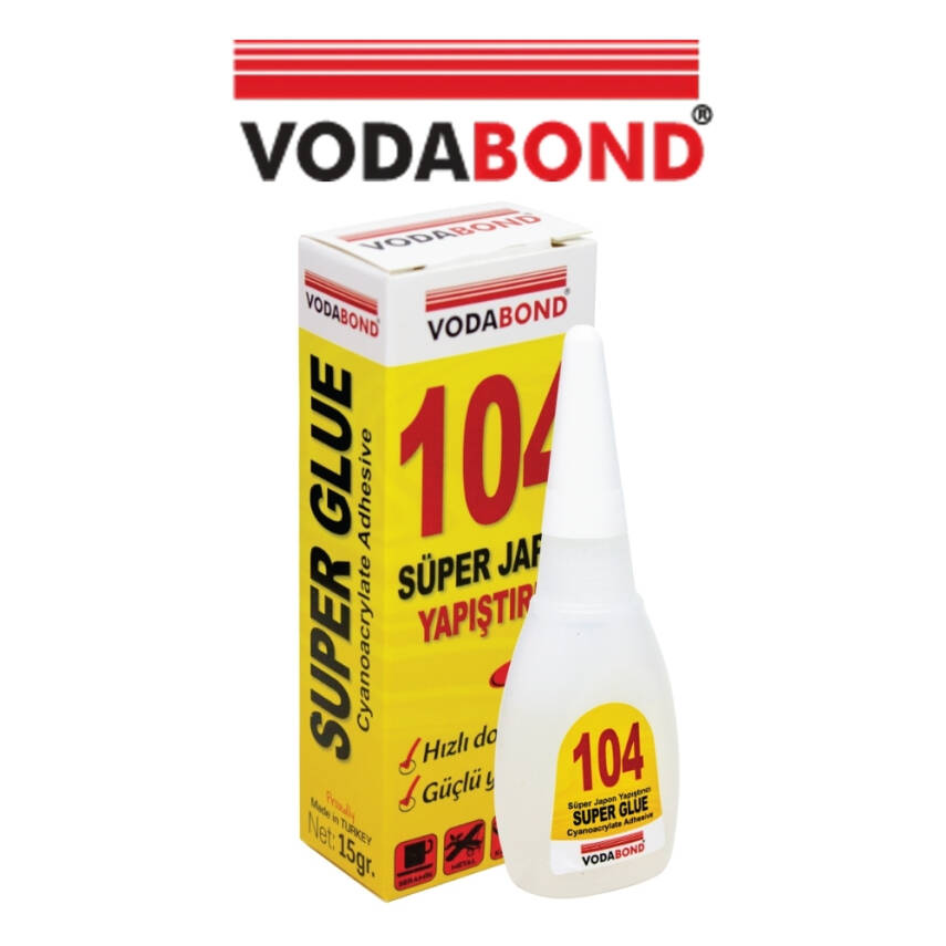 Vodabond 104 Süper Japon Yapıştırıcı, 15g, Hızlı Donar, Güçlü Yapışkan - 3