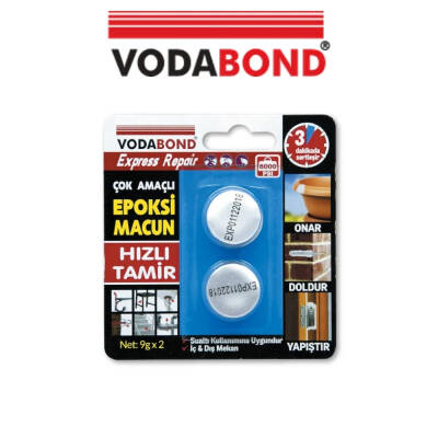 Vodabond 9gr*2 Epoxy Macun, İç ve Dış Mekan, Sualtı, Zımparalanabilir - 3