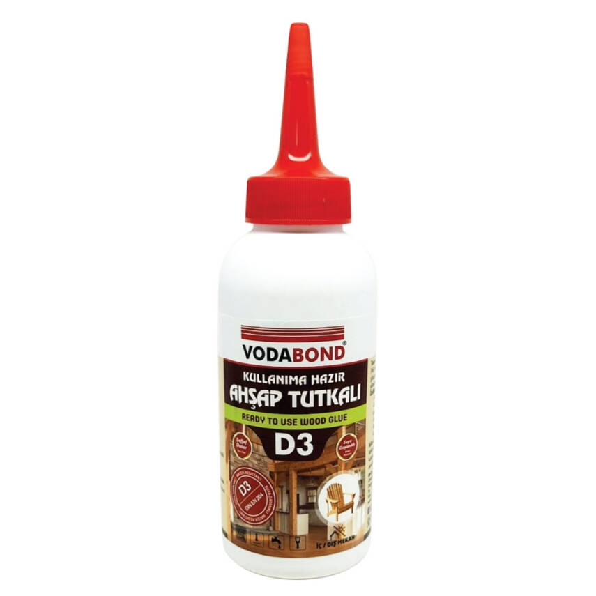Vodabond D-3 Ahşap Tutkalı, 150 gr, Şeffaf, Dayanıklı ve Hızlı Kuruyan - 1