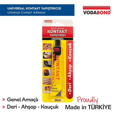 Vodabond Kontakt Yapıştırıcı, 50 ml, Deri, Ahşap, Kumaş, Güçlü Yapışma - 3