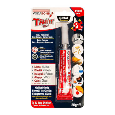 Vodabond Tamir-Et Yapıştırıcı, 20 g, Hızlı Kuruyan Dayanıklı Yapışkan - 1