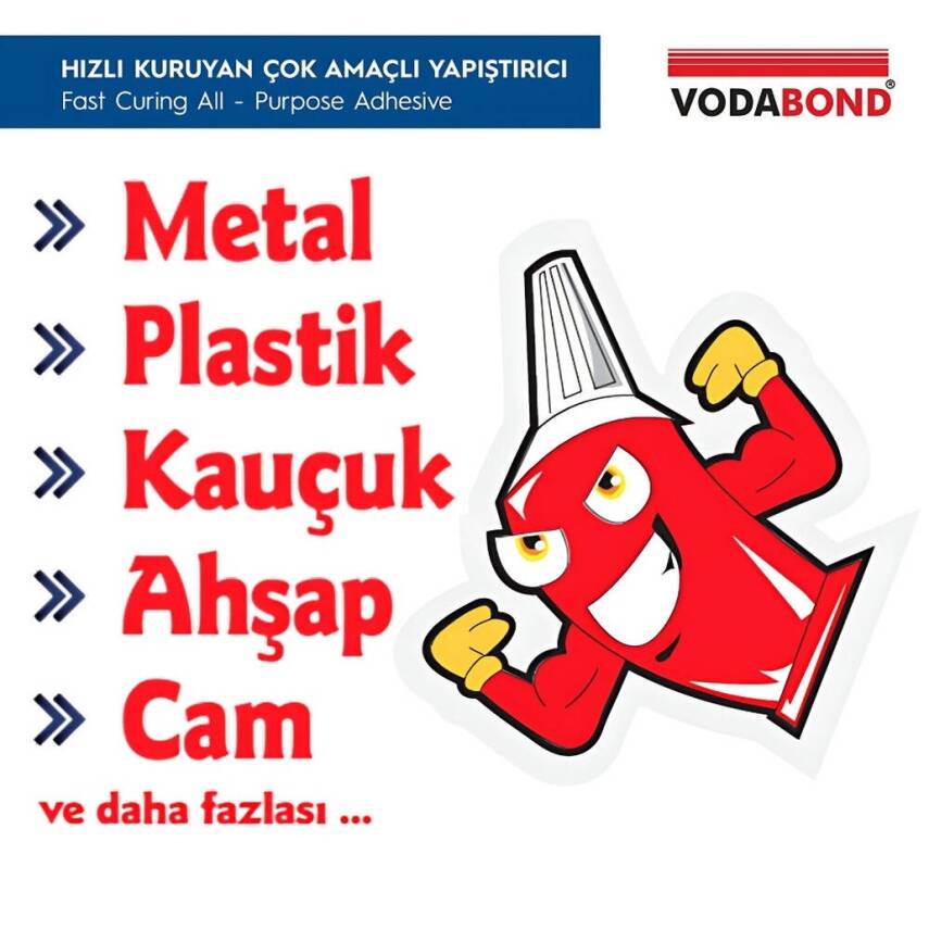 Vodabond Tamir-Et Yapıştırıcı, 20 g, Hızlı Kuruyan, Dayanıklı Yapışkan - 3