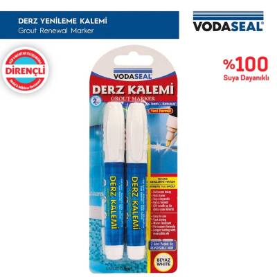 Vodaseal 2'li Derz Kalemi, Beyaz, Kolay Uygulama ve Dayanıklı Yapı - 3