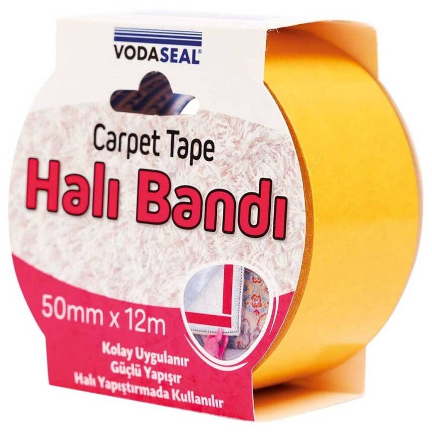 Vodaseal Halı Montaj Bandı, 50 mm 12 m, Güçlü Yapışkan, Dayanıklı - 1
