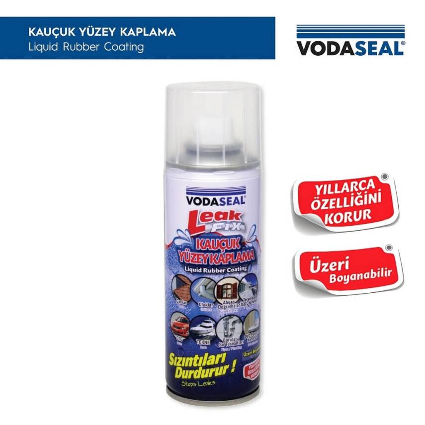 Vodaseal Leak Fix Sprey, Kauçuk Kaplama, 400 gr, Sızdırmaz, Dayanıklı - 3