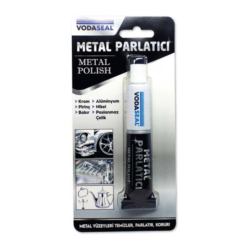 Vodaseal Metal Parlatıcı 40 gr, Krom, Bakır, Alüminyum, Paslanmaz - 1
