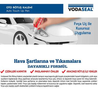 Vodaseal Oto Rötuş Kalemi, Beyaz, 5 ml, Dayanıklı Çizik Kapayıcı - 2