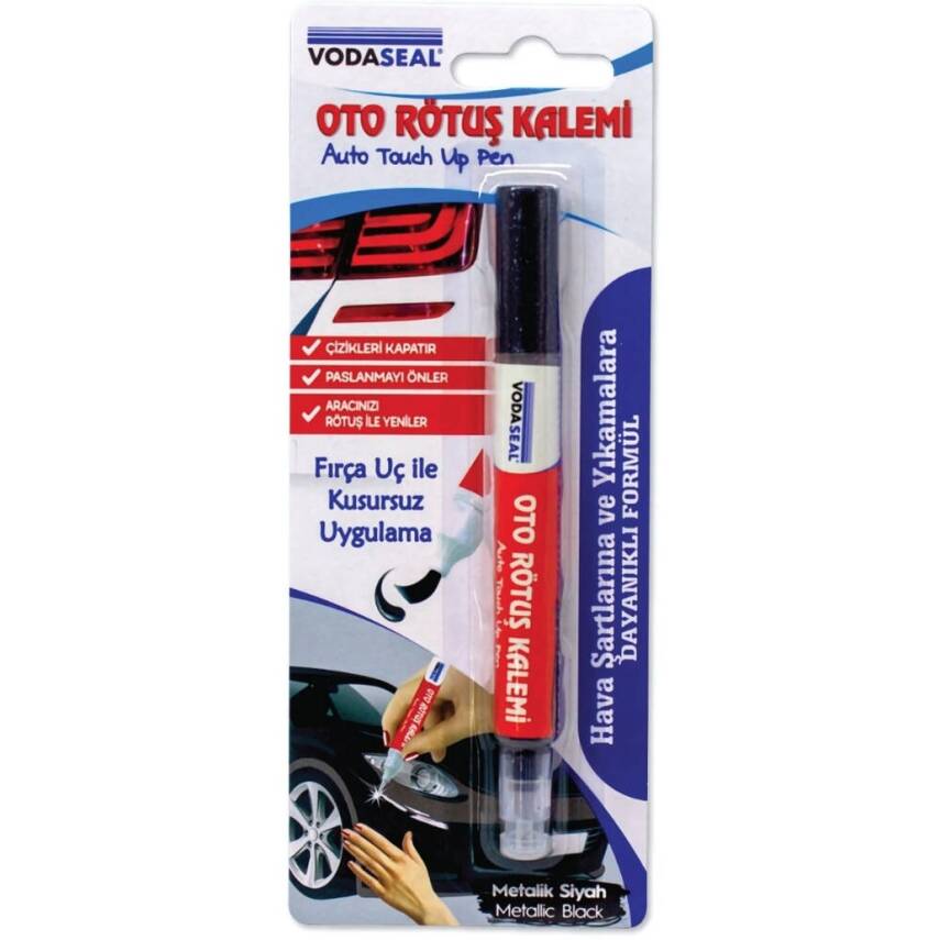 Vodaseal Oto Rötuş Kalemi, Siyah, 5 ml, Dayanıklı Çizik Kapayıcı - 1