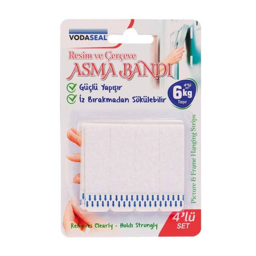 Vodaseal Resim Çerçeve Cırt Bant, 4'lü Paket, FSP02-4, Güçlü Yapışkan - 1