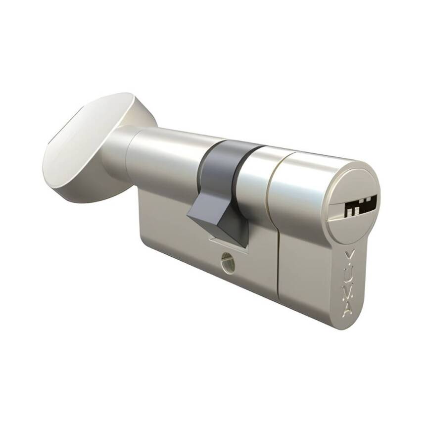 YUMA Kilit Göbeği, Mandallı Bilyalı Çelik Kapı Kilidi, 68 mm, Nikel - 2