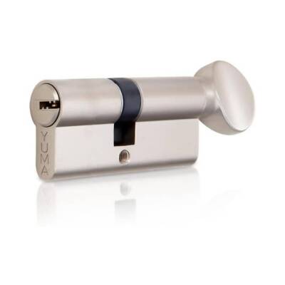 YUMA Kilit Göbeği, Mandallı Bilyalı Çelik Kapı Kilidi, 68 mm, Nikel - 3